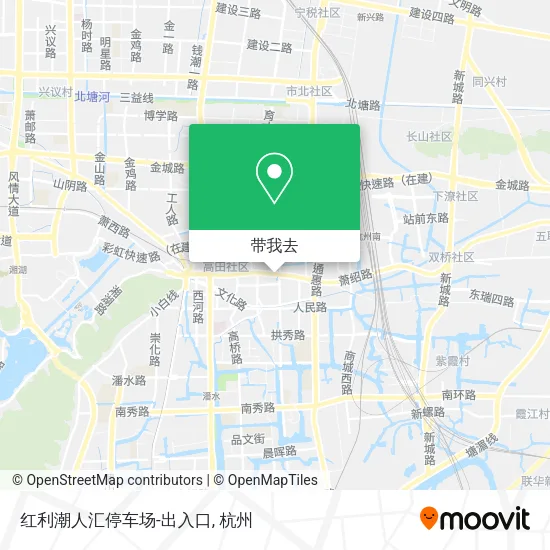红利潮人汇停车场-出入口地图