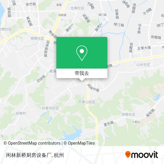 闲林新桥厨房设备厂地图