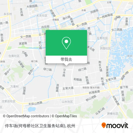 停车场(何母桥社区卫生服务站南)地图