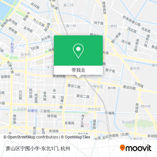 萧山区宁围小学-东北1门地图