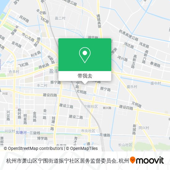 杭州市萧山区宁围街道振宁社区居务监督委员会地图