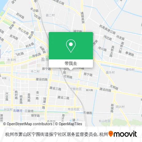 杭州市萧山区宁围街道振宁社区居务监督委员会地图