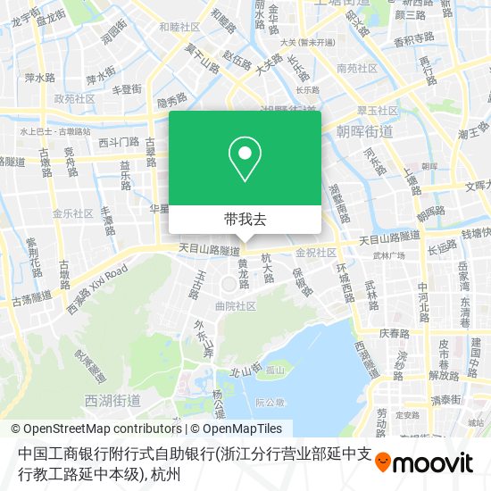 中国工商银行附行式自助银行(浙江分行营业部延中支行教工路延中本级)地图