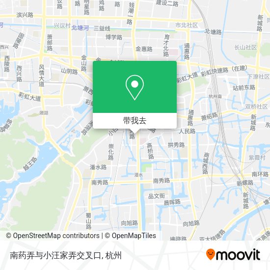 南药弄与小汪家弄交叉口地图