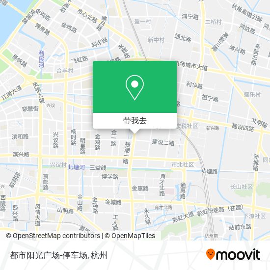 都市阳光广场-停车场地图