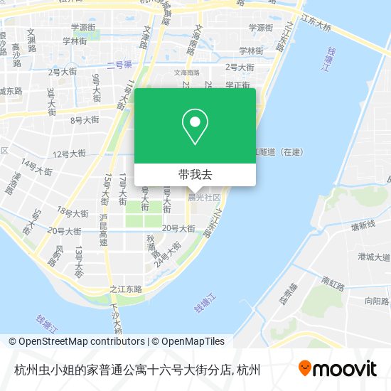 杭州虫小姐的家普通公寓十六号大街分店地图
