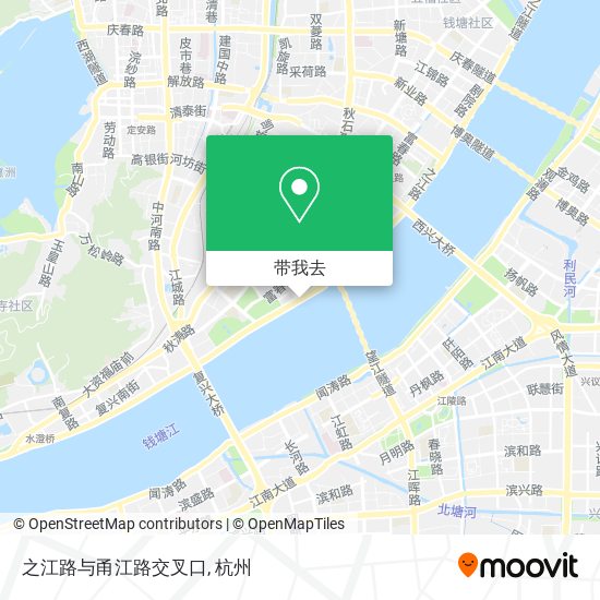 之江路与甬江路交叉口地图