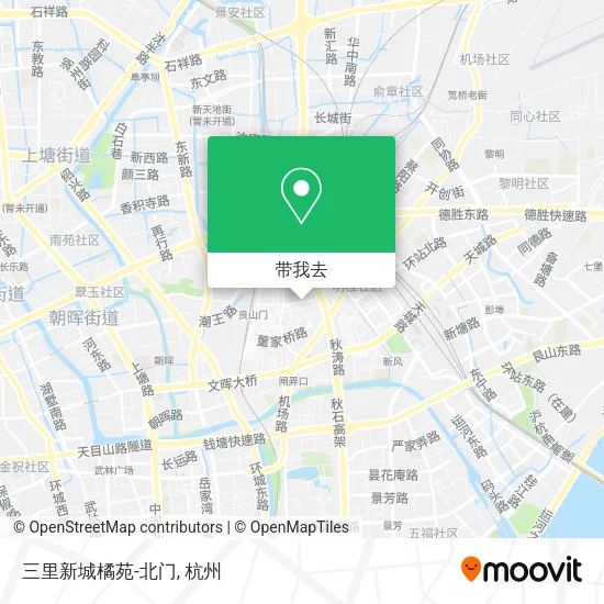 三里新城橘苑-北门地图