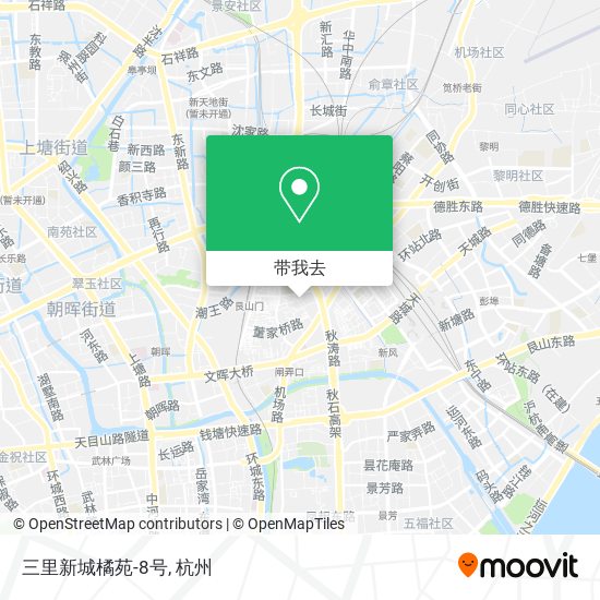 三里新城橘苑-8号地图