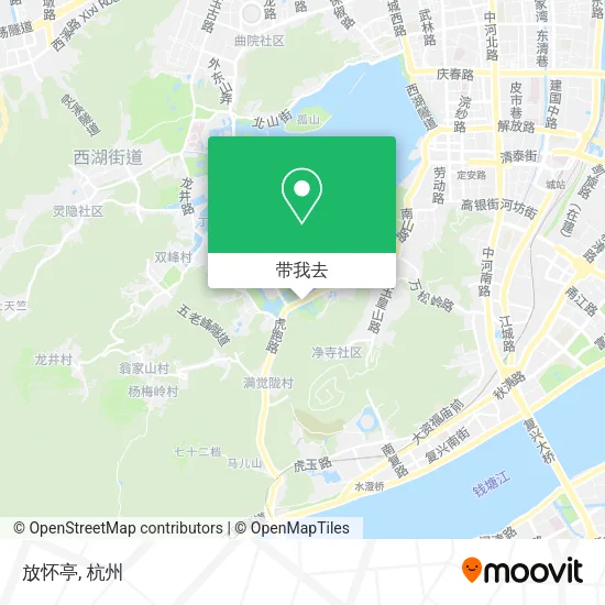 放怀亭地图