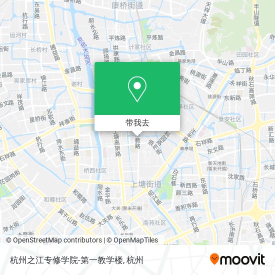 杭州之江专修学院-第一教学楼地图