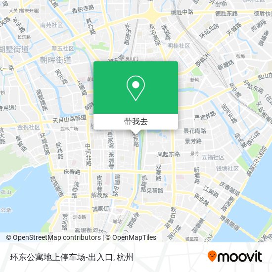环东公寓地上停车场-出入口地图