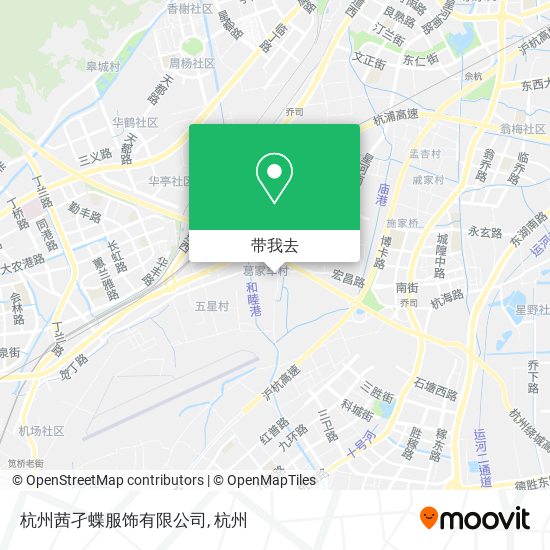 杭州茜孑蝶服饰有限公司地图