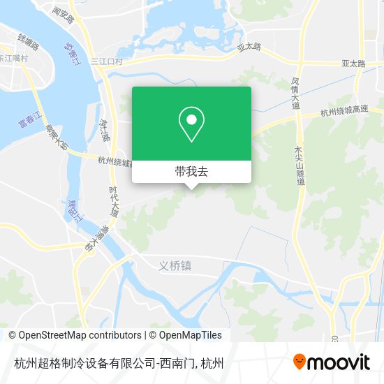 杭州超格制冷设备有限公司-西南门地图