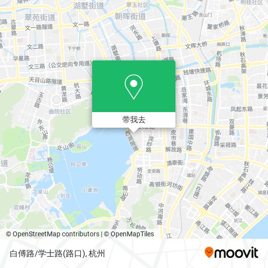 白傅路/学士路(路口)地图