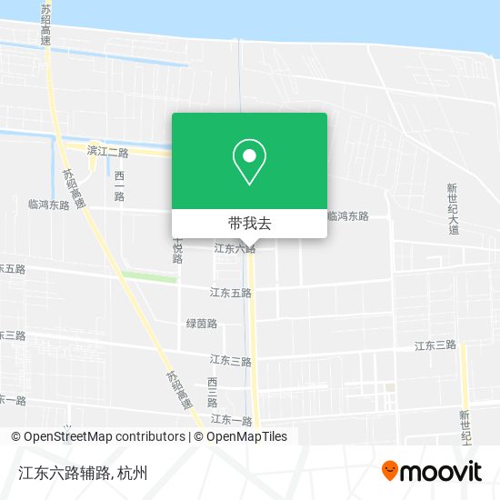 江东六路辅路地图