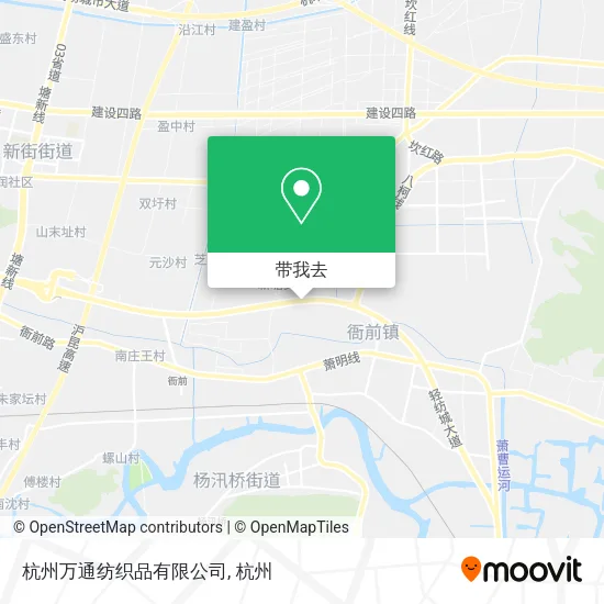 杭州万通纺织品有限公司地图