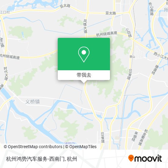 杭州鸿势汽车服务-西南门地图
