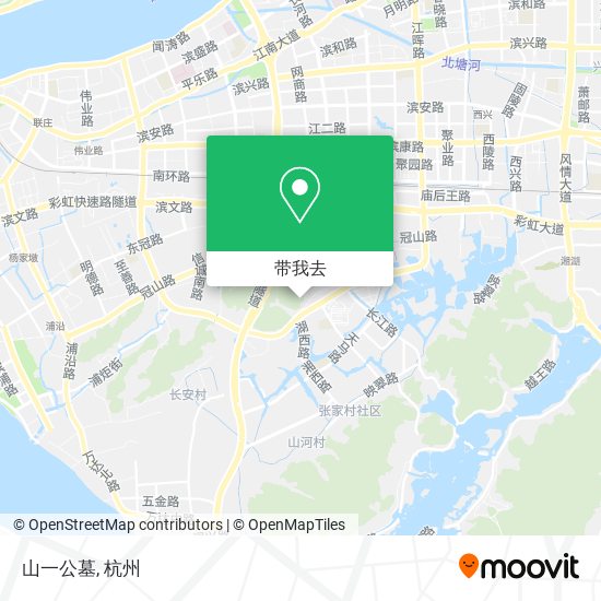 山一公墓地图