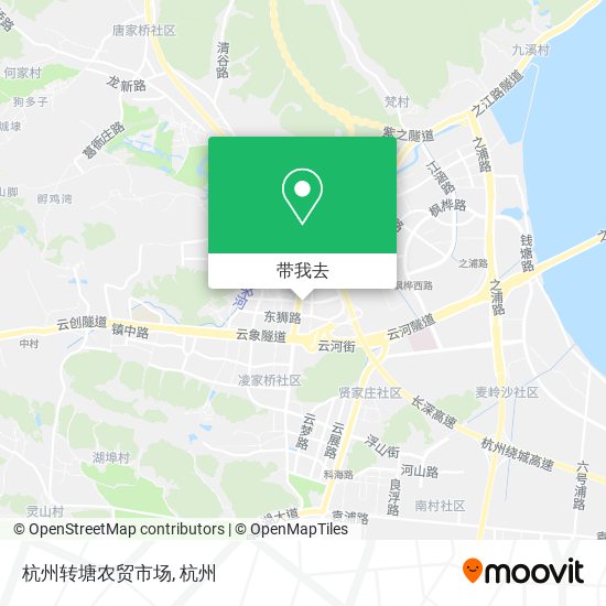 杭州转塘农贸市场地图