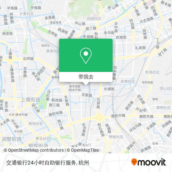 交通银行24小时自助银行服务地图