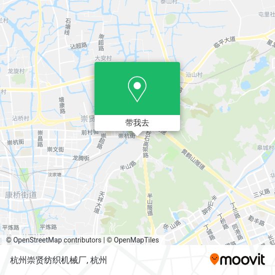 杭州崇贤纺织机械厂地图