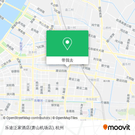 乐途泛家酒店(萧山机场店)地图