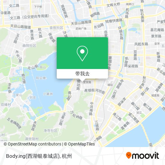 Body.ing(西湖银泰城店)地图