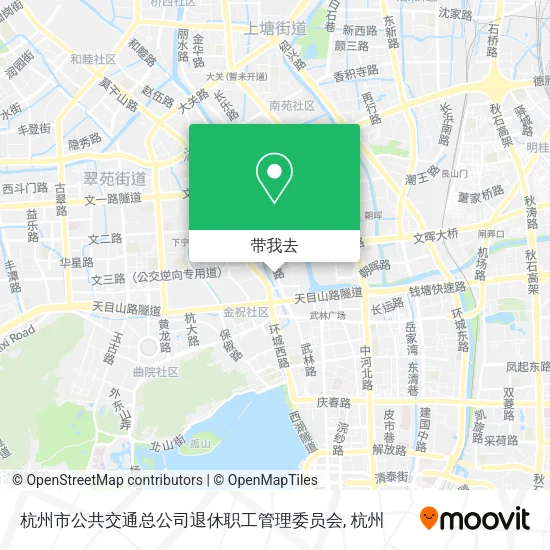 杭州市公共交通总公司退休职工管理委员会地图