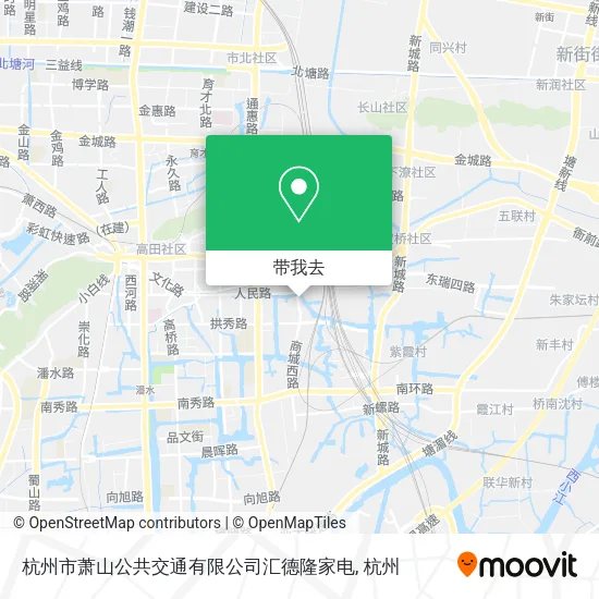 杭州市萧山公共交通有限公司汇德隆家电地图