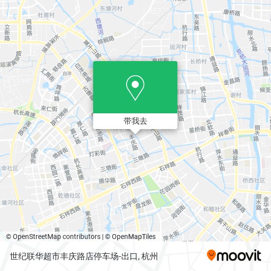 世纪联华超市丰庆路店停车场-出口地图