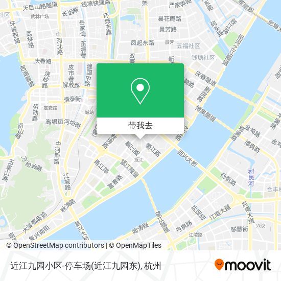 近江九园小区-停车场(近江九园东)地图