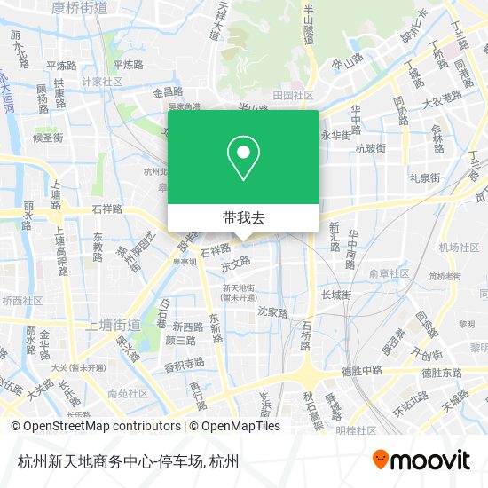 杭州新天地商务中心-停车场地图