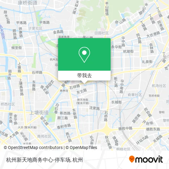 杭州新天地商务中心-停车场地图