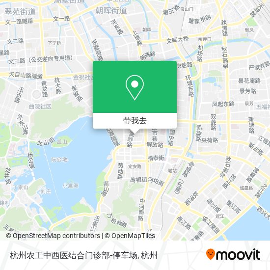 杭州农工中西医结合门诊部-停车场地图