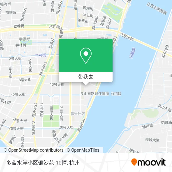 多蓝水岸小区银沙苑-10幢地图