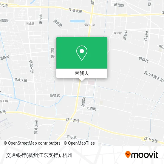 交通银行(杭州江东支行)地图