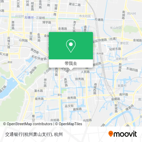 交通银行(杭州萧山支行)地图