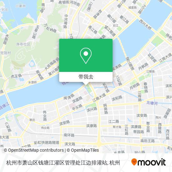 杭州市萧山区钱塘江灌区管理处江边排灌站地图