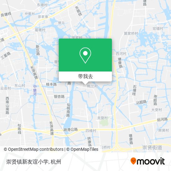 崇贤镇新友谊小学地图