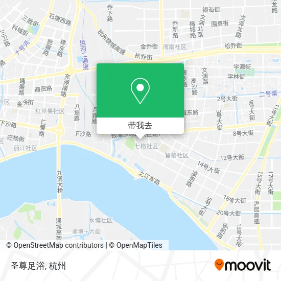 圣尊足浴地图