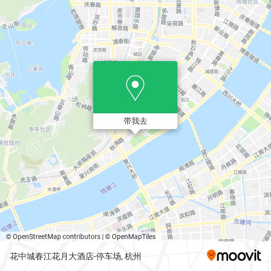 花中城春江花月大酒店-停车场地图