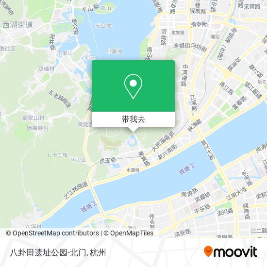 八卦田遗址公园-北门地图