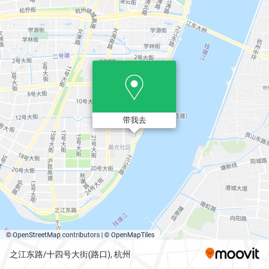 之江东路/十四号大街(路口)地图