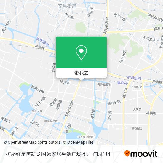 柯桥红星美凯龙国际家居生活广场-北一门地图