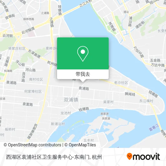 西湖区袁浦社区卫生服务中心-东南门地图