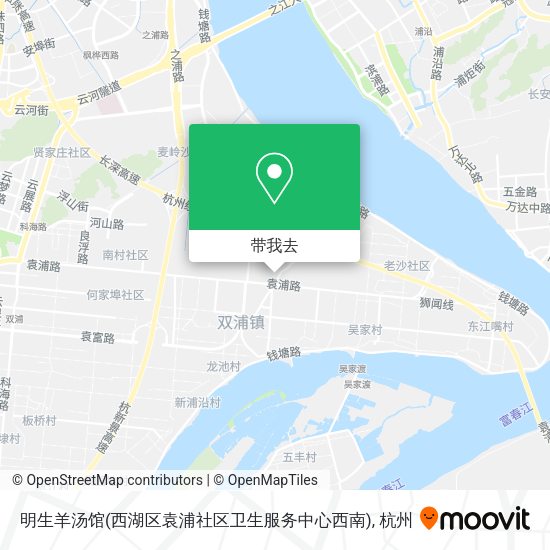 明生羊汤馆(西湖区袁浦社区卫生服务中心西南)地图