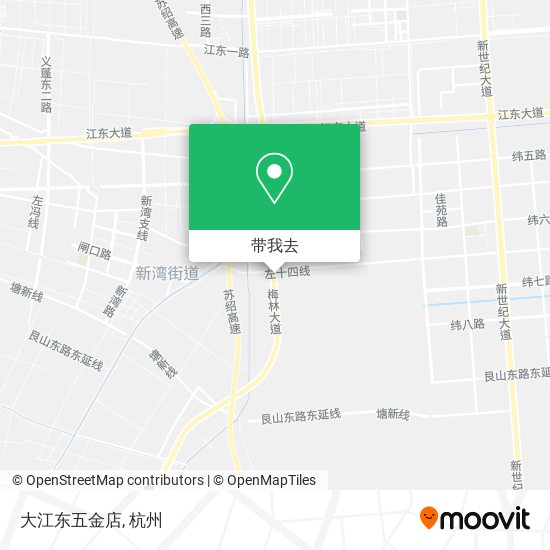大江东五金店地图