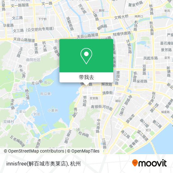 innisfree(解百城市奥莱店)地图