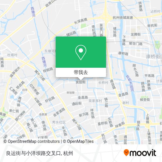 良运街与小洋坝路交叉口地图
